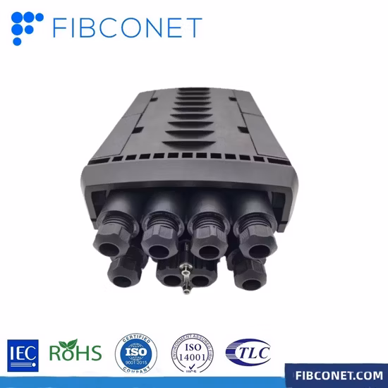 FTTH 288 Коробка для соединения оптоволоконных кабелей с сердечником Закрытие для сращивания оптоволоконных кабелей Клеммная коробка для оптоволоконного корпуса