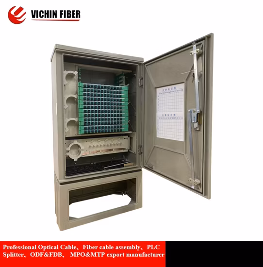 Тип пол шкафа распределения оптического волокна перекрестного соединения 288 сердечников оптического волокна